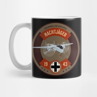 WW2 Airplane HE-219 World War Two Night Fighter Pilot Mug